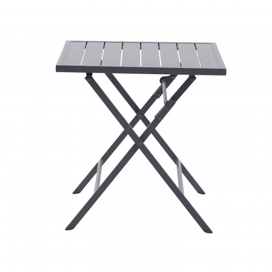 Стол садовый квадратный Naterial Xara 71x71x74 см алюминий темно-серый