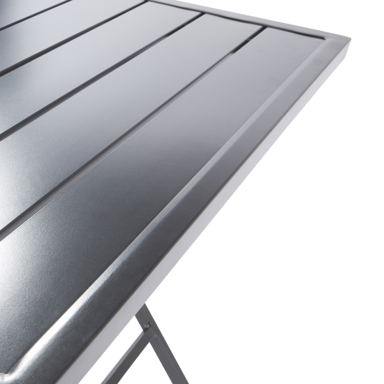 Стол садовый квадратный Naterial Xara 71x71x74 см алюминий темно-серый