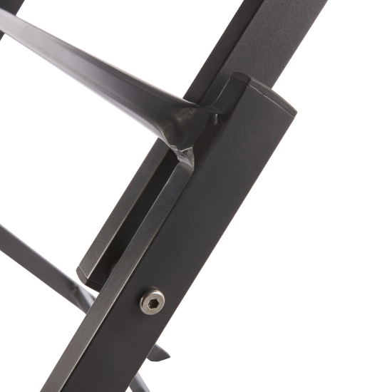 Стол садовый квадратный Naterial Xara 71x71x74 см алюминий темно-серый