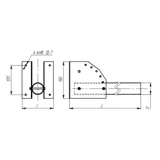 Кронштейн для светильников РКУ Svet ДС-01 (1007-00020)