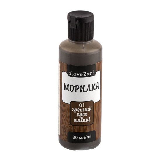 Морилка Love2art LAS-80 80 мл, 01 грецкий орех
