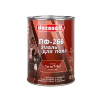 Эмаль для пола Pufas ПФ-266 золотисто-коричневая Decoself (0,9кг)