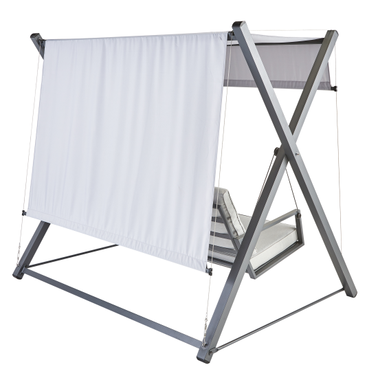 Качели садовые Naterial Odyssea 3-х местные до 395 кг белый/серый