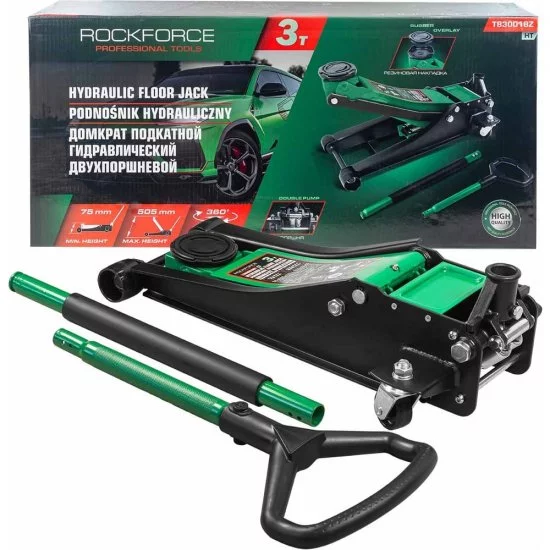 Подкатной гидравлический домкрат Rockforce 3т RF-T830018Z