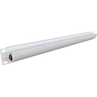 Панель осветительная NTSS светодиодная (LED), крепление 19 1U, 220V, кабель 1.5м, немецкий стандарт, серый RAL 7035