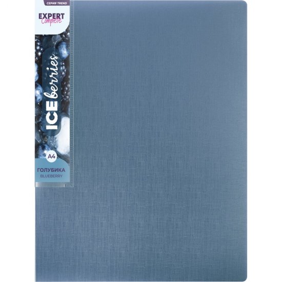 Папка Expert Complete 40 л., A4, 600 мкм, 20 мм, Trend ICEberries, голубика EC211720071