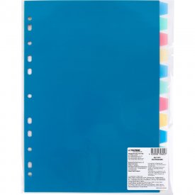 Разделитель листов Expert Complete A4, ассорти, пластиковый, Classic EC270040206