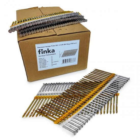 Гвозди реечные Finka для гвоздезабивного пистолета 3,1х90 мм (1500 шт.)