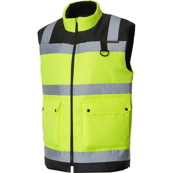 Жилет СОЮЗСПЕЦОДЕЖДА СПЕКТР утепленный лимон,черный, 52-54 XL