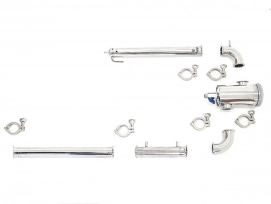 Дистиллятор с дефлегматором и корзиной нержавеющая сталь цвет серый 20 л