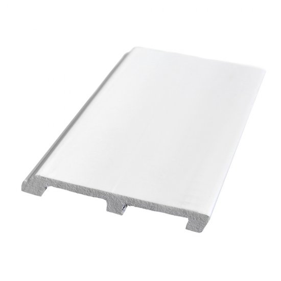 Плинтус экополимер Decomaster 120х18х2000 мм белый (A026)