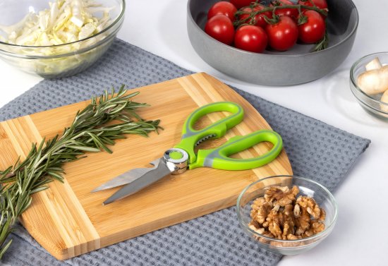 Ножницы кухонные Mallony 20 см сталь/пластик цвет зеленый