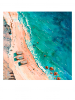 Картина Изумрудные волны 30x30 см
