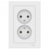 Розетка Systeme Electric AtlasDesign встраиваемая лотос (ATN001320)
