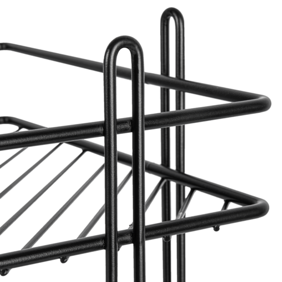 Полка для душа ProfFero С27415 угловая 2 яруса цвет черный матовый