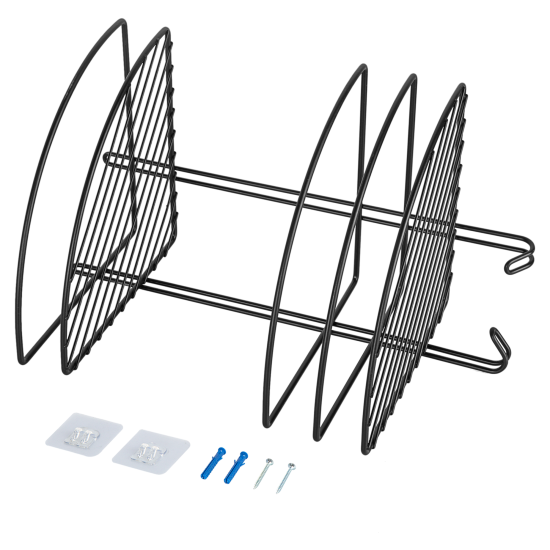 Полка для душа ProfFero С27415 угловая 2 яруса цвет черный матовый