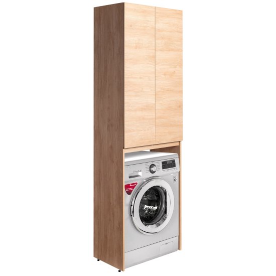 Шкаф для стиральной машины Рейкьявик KONSENSA напольный 64x200 см цвет дуб