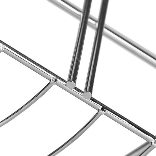 Полка для ванной ЧМЗ угловая 222х222х77 мм металл хром (501-004-06)