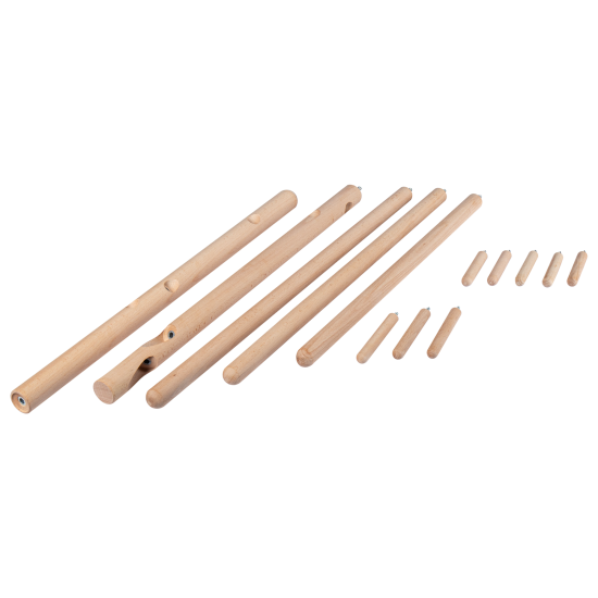 Вешалка напольная Spaceo Naturo Wood 48.5x170x56.9 см дерево цвет бежевый