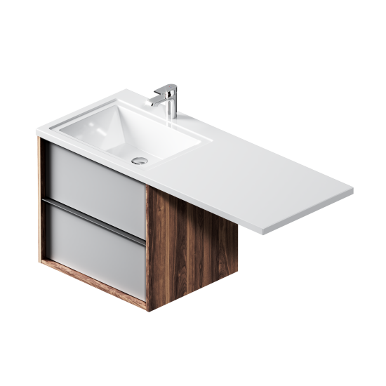 Раковина на стиральную машину Терни/Рейкъявик 120 см левая