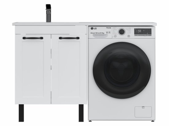 Раковина на стиральную машину Терни/Рейкъявик 120 см левая