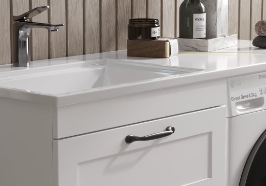 Раковина на стиральную машину Терни/Рейкъявик 120 см левая