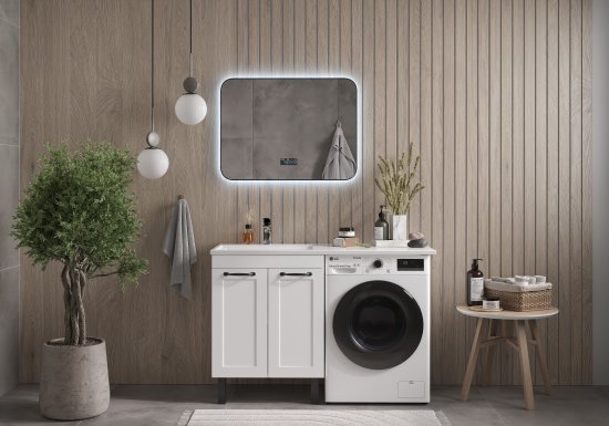 Раковина на стиральную машину Терни/Рейкъявик 120 см левая