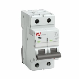 Автоматический выключатель модульный EKF Averes AV-6 DC 2Р 50А тип C 6 кА 230 В (mcb6-DC-2-50C-av)