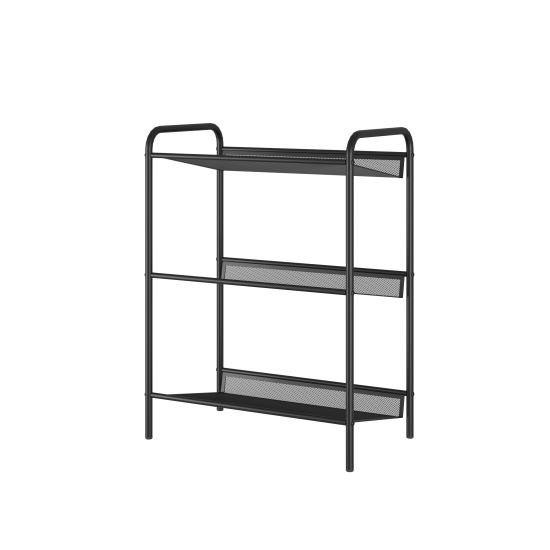 Этажерка для обуви Женева 13 45x60x27 см 3 полки металл цвет черный