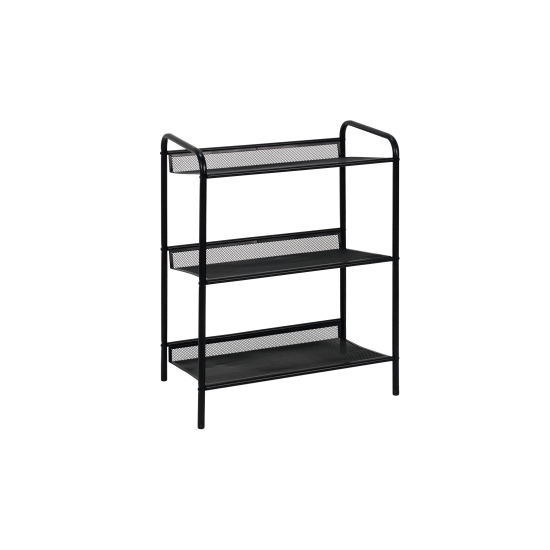 Этажерка для обуви Женева 13 45x60x27 см 3 полки металл цвет черный