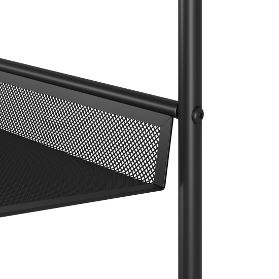 Этажерка для обуви Женева 13 45x60x27 см 3 полки металл цвет черный