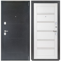 Дверь входная металлическая Легда 28 88x205 см правая белое дерево