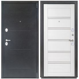 Дверь входная металлическая Легда 28 88x205 см правая белое дерево