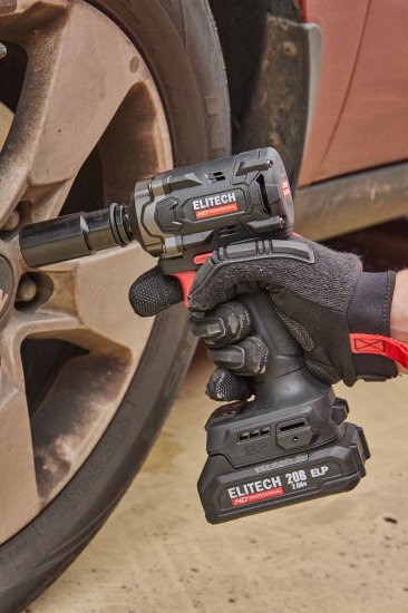 Гайковерт аккумуляторный Elitech HD CW 2004SL, 20 В Li-Ion 2x2 Ач, 450 Нм