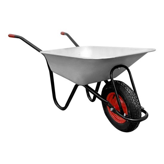 Тачка садово-строительная одноколесная 90 л 220 кг
