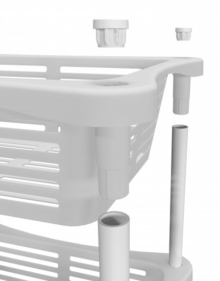 Стеллаж для ванной Berossi Relax 40.14x30.14x67.95 см цвет снежно-белый