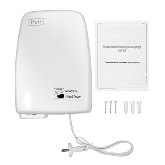 Сушилка для рук Puff 1200 Вт белая (120)