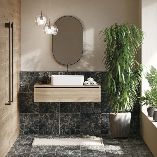 Керамогранит Cersanit Vilio темно-серый рельеф 298х298х8 мм (13 шт.=1,154 кв.м)