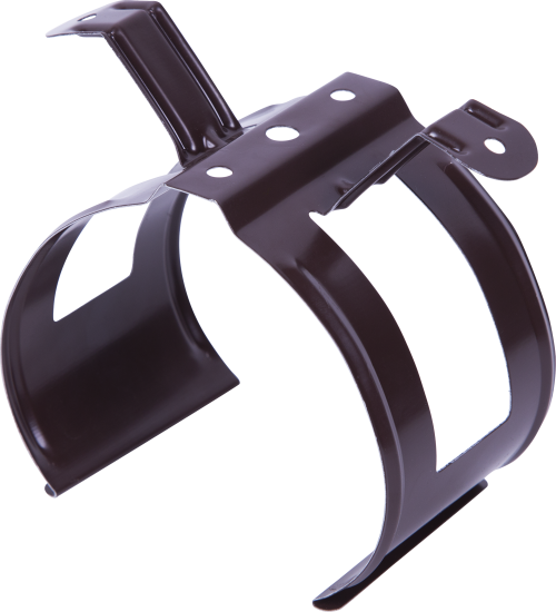 Хомут для водосточной трубы цвет коричневый