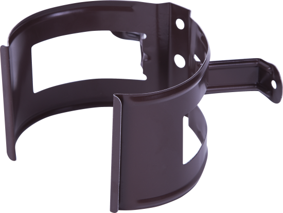 Хомут для водосточной трубы цвет коричневый