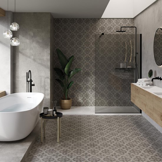 Керамогранит Cersanit Soul серый рельеф 420х420х8 мм (9 шт.=1,587 кв.м)