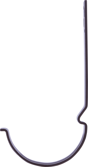 Держатель желоба длинный цвет коричневый