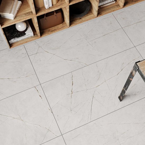 Керамогранит Estima Nolana NL00 белый 1600х800х11 мм (1 шт. = 1,28 кв.м)