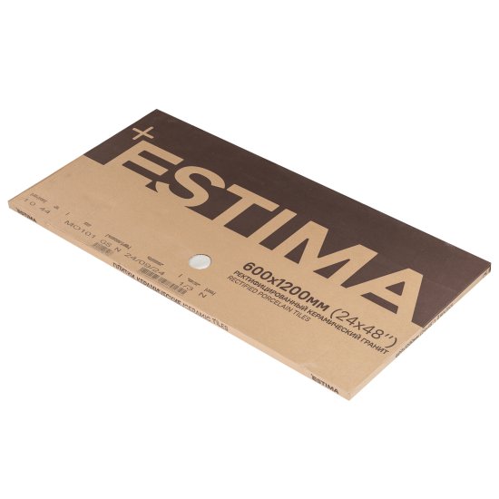 Керамогранит Estima Melody MO101 белый 1200х600х10 мм (2 шт. = 1,44 кв.м)