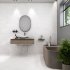 Глазурованный керамогранит Arcadia Ceramica Arctic White Carving 60x120 см 1.44 м² матовый цвет белый
