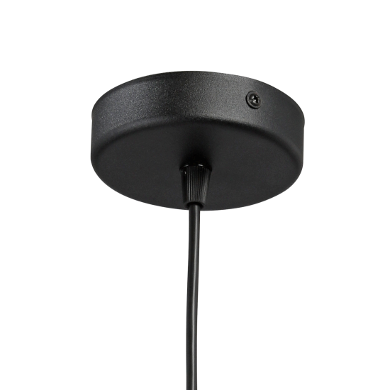 Светильник подвесной Софт 1 лампа 3 м² цвет черный/коричневый