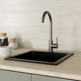 Смеситель для кухни Esko Modena MD519G общая высота 37 см цвет графит