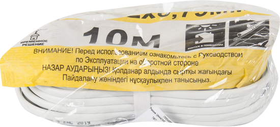 Провод Партнер-Электро ШВВП 2x0.75 10 м ГОСТ цвет белый