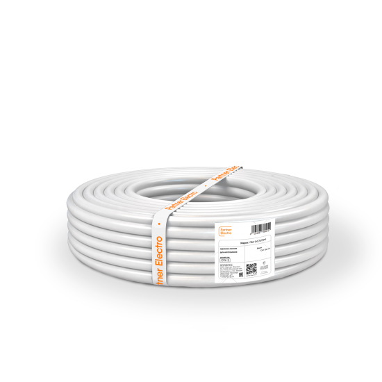 Провод Партнер-Электро ПВС 2x0.75 10 м ГОСТ цвет белый