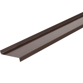Отлив оцинкованный 105x2000 мм коричневый RAL 8017